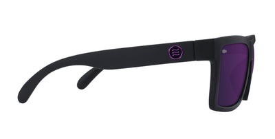 Nightshade black rectangular polarized sunglasses from Neven Eyewear Pair name: Nightshade Frame shape: rectangular.