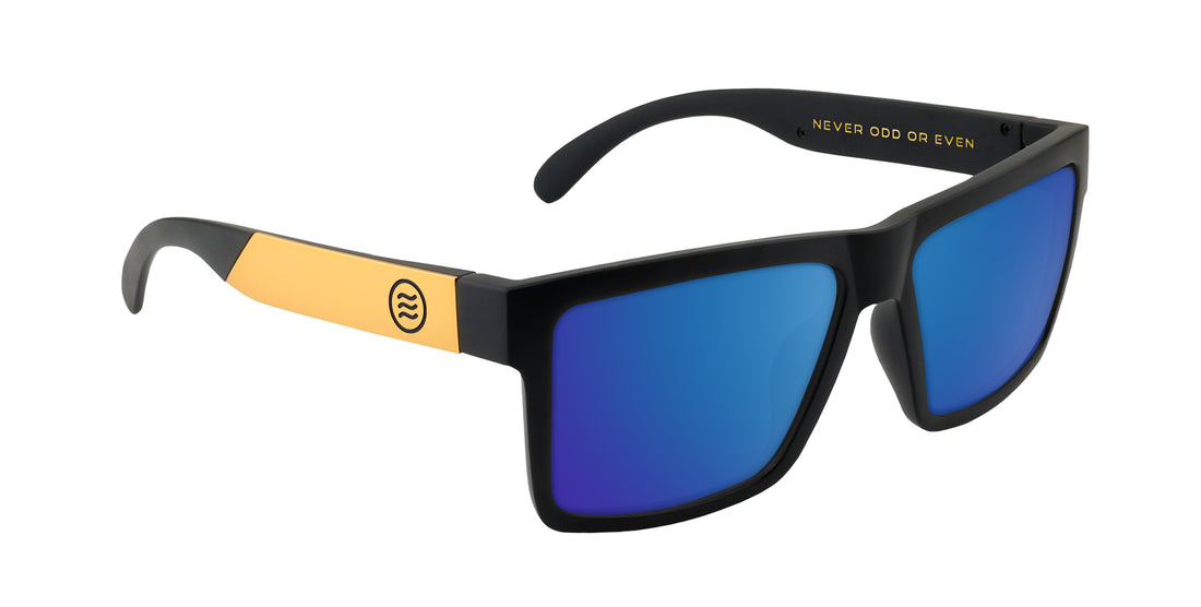 Prospector Black/yellow rectangle prescription glasses from Neven Eyewear.