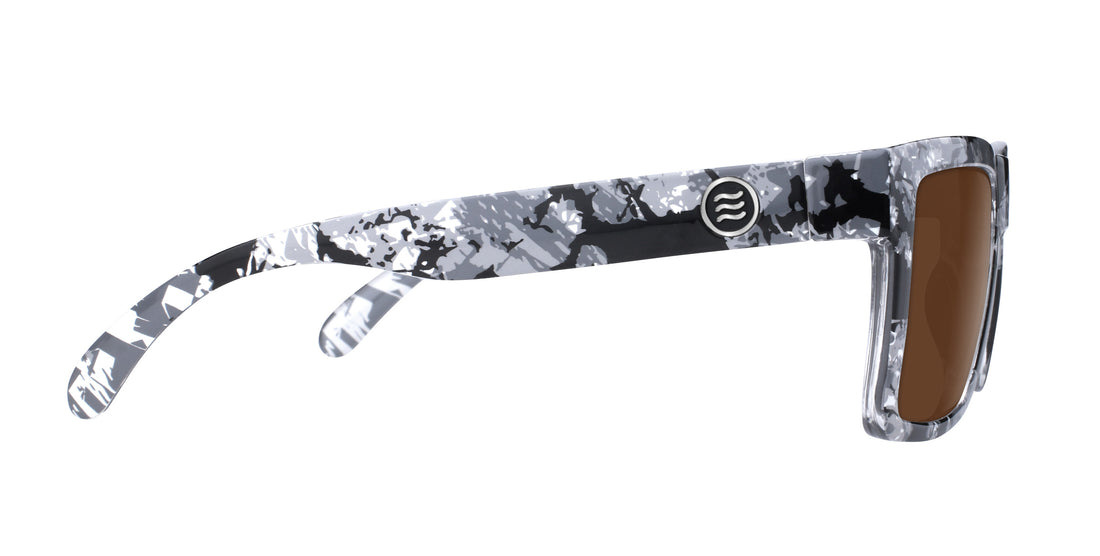 South Shore Black/white marbled rectangular prescription glasses from Neven Eyewear.
