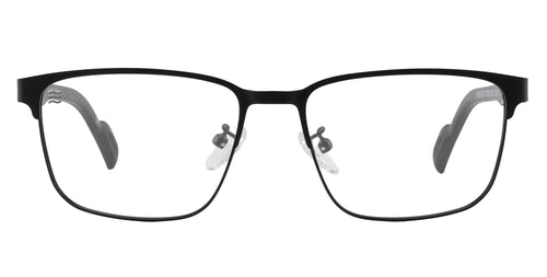 Charon black rectangular prescription glasses from Neven Eyewear.