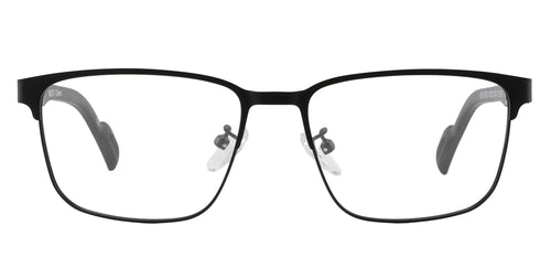 Charon black rectangular prescription glasses from Neven Eyewear.