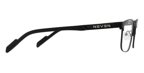 Charon black rectangular prescription glasses from Neven Eyewear.