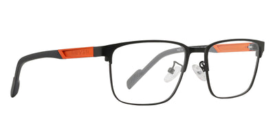 Black and orange Winston eyeglasses with adjustable nose pads