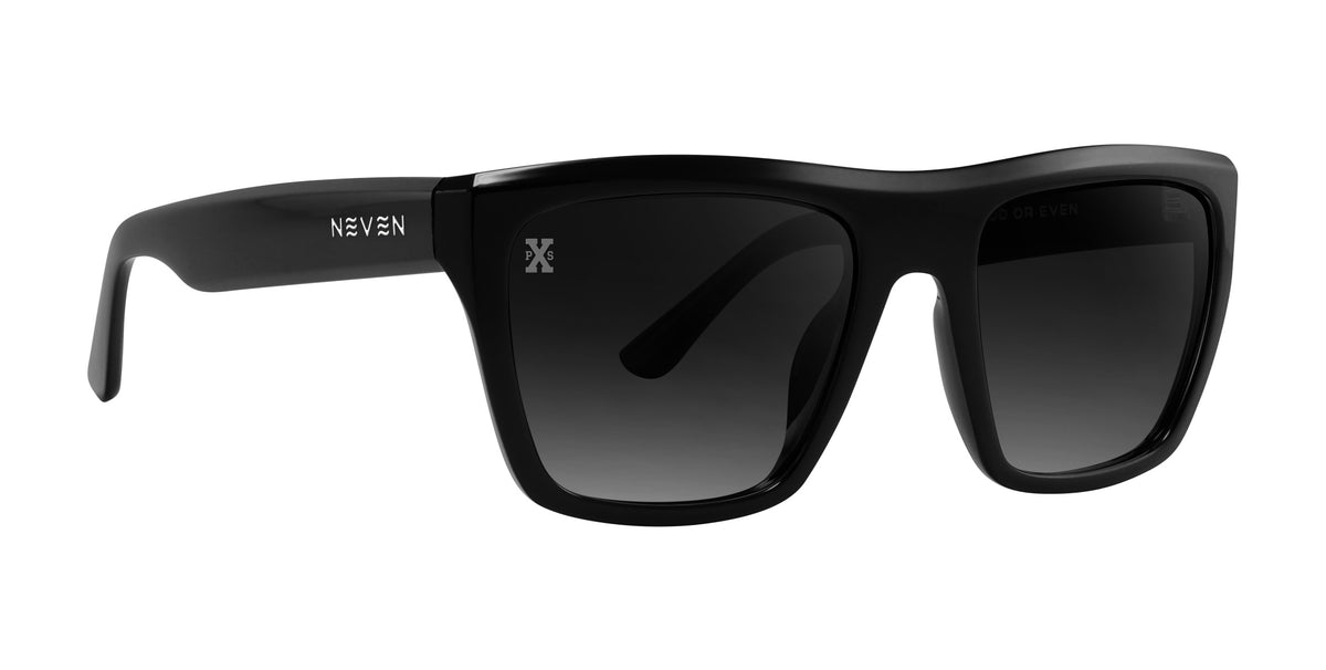 Carbon black rectangle polarized sunglasses from Neven Eyewear Pair Name: Carbon Frame Shape: rectangle.