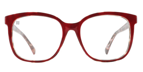 Watts Bordeaux Rectangular prescription glasses from Neven Eyewear.