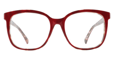Watts eyeglasses in Bordeaux glossy frame with tortoiseshell accents