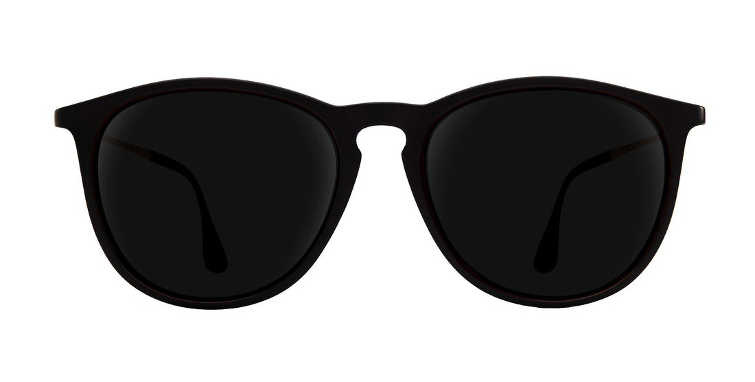 Goldie Lux black round prescription glasses from Neven Eyewear.