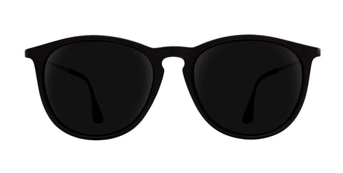 Goldie Lux black round prescription glasses from Neven Eyewear.