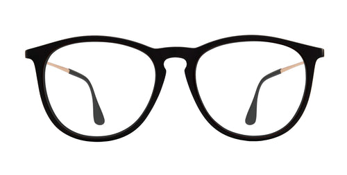 Goldie Lux black round prescription glasses from Neven Eyewear.