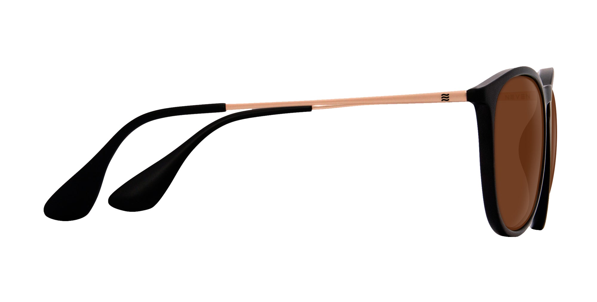 Goldie Lux black round prescription glasses from Neven Eyewear.