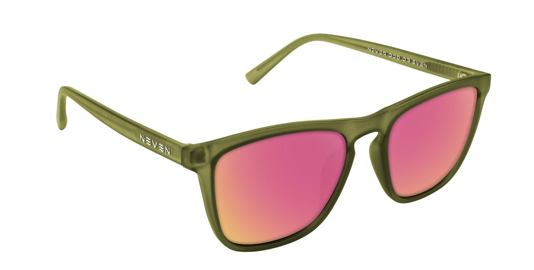 Fir olive green rectangular polarized sunglasses from Neven Eyewear.