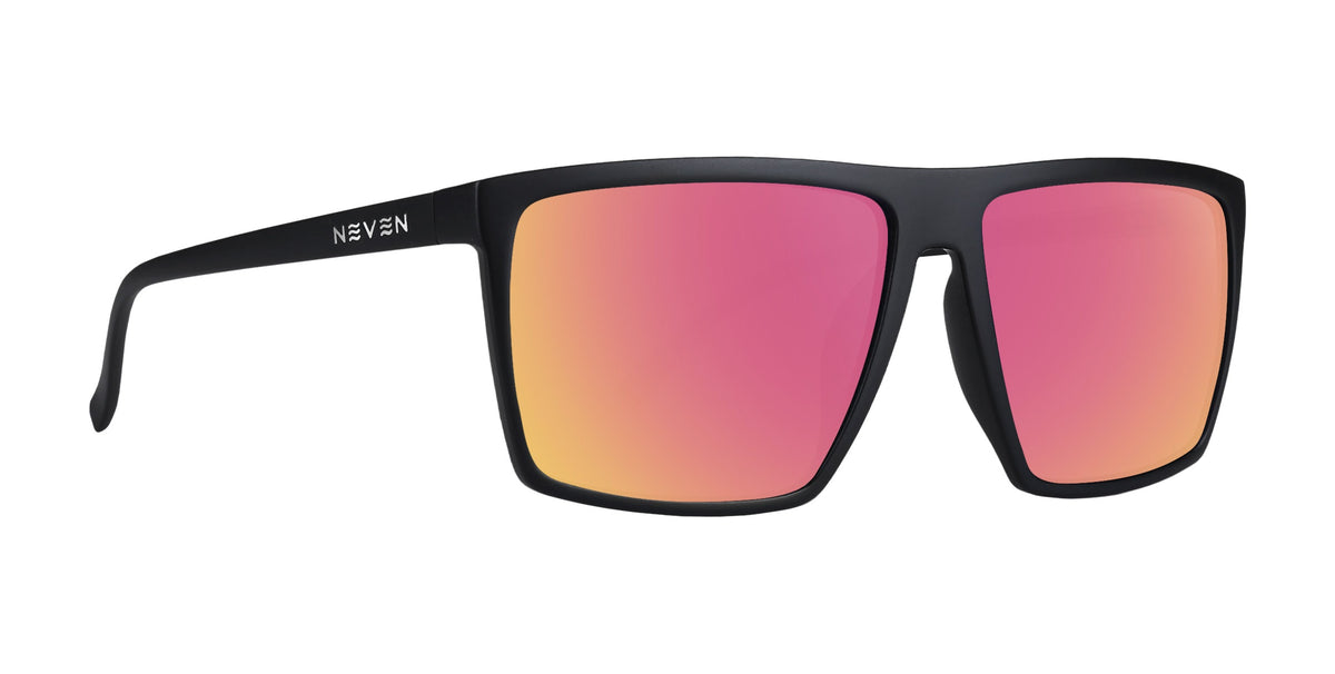 August black rectangular prescription glasses from Neven Eyewear.