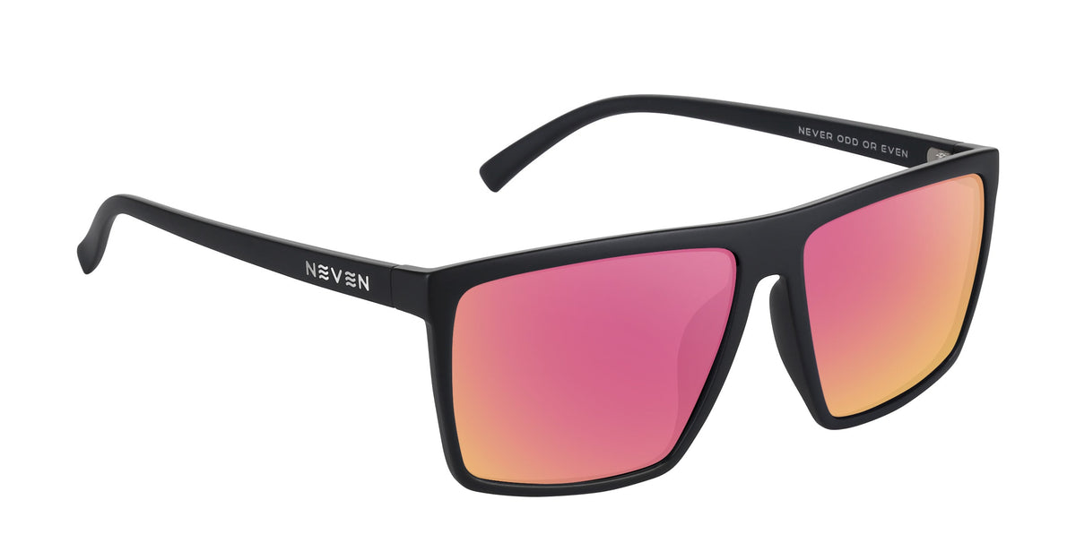 August black rectangular prescription glasses from Neven Eyewear.