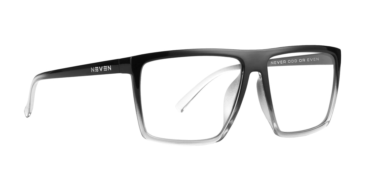Colorado Bulldog black-and-white rectangular prescription glasses from Neven Eyewear.