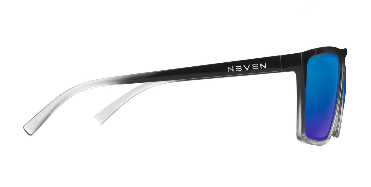 Colorado Bulldog black-and-white rectangular prescription glasses from Neven Eyewear.