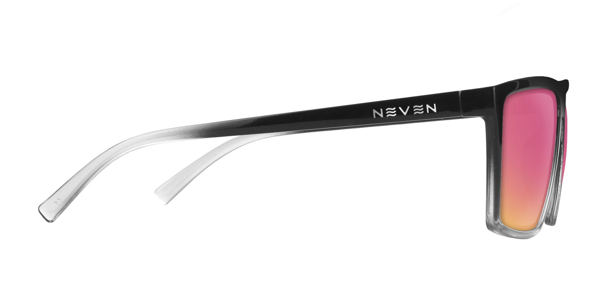 Colorado Bulldog black-and-white rectangular prescription glasses from Neven Eyewear.