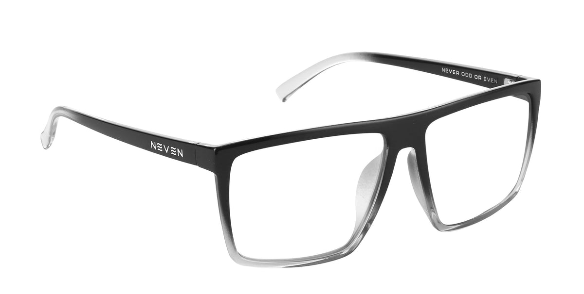 Colorado Bulldog black-and-white rectangular prescription glasses from Neven Eyewear.