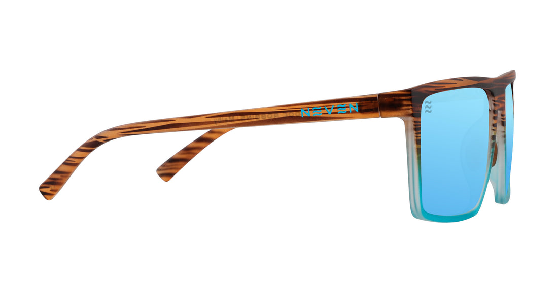 Melby Wood-patterned TR90 polarized sunglasses from Neven Eyewear.