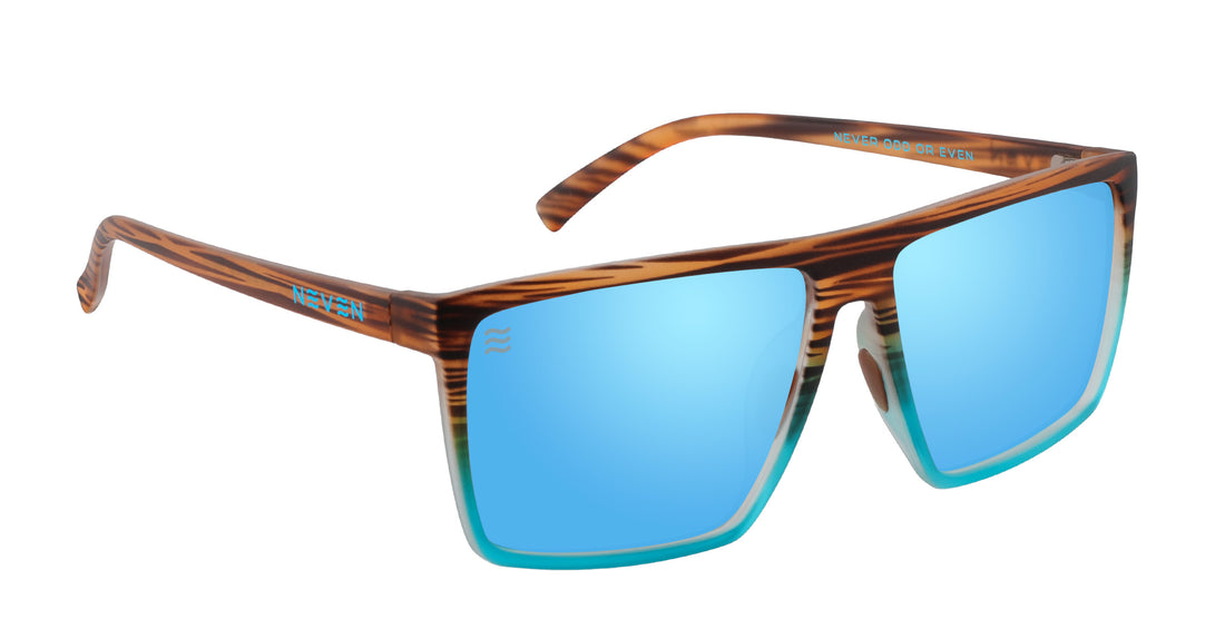 Melby Wood-patterned TR90 polarized sunglasses from Neven Eyewear.