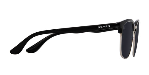 Bullet Black Semi-Rimless Polarized Sunglasses from Neven Eyewear.