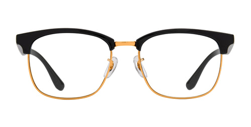Gold Rush black rectangular prescription glasses from Neven Eyewear.