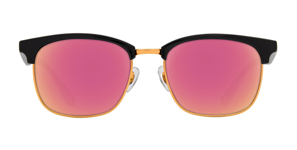 Gold Rush black rectangular prescription glasses from Neven Eyewear.