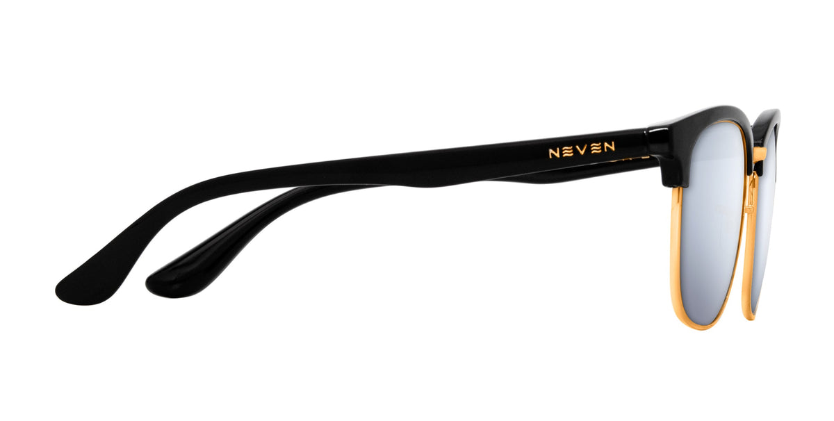 Gold Rush : silver mirrored prescription sunglasses : Highland collection