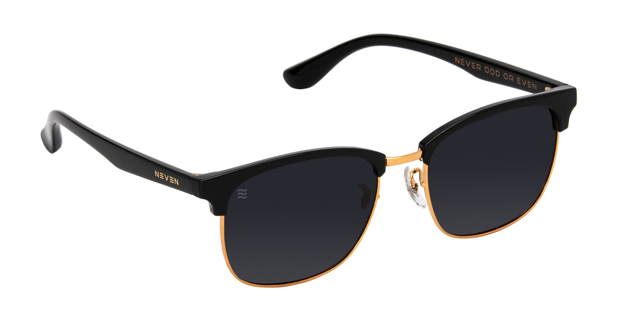 Gold Rush black polarized sunglasses from Neven Eyewear.