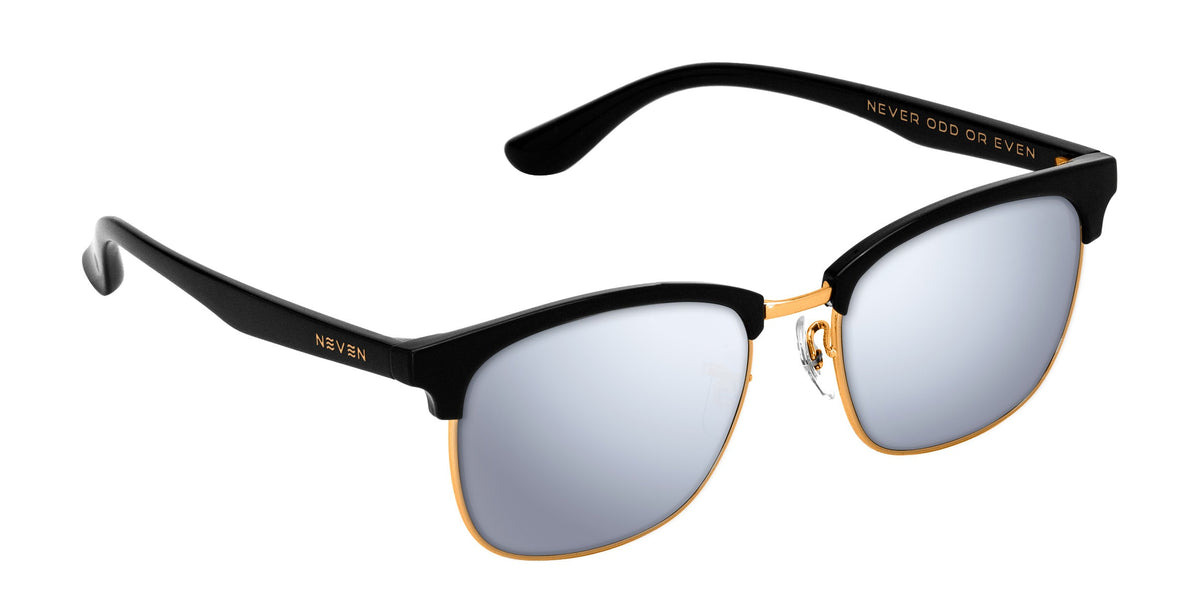 Gold Rush : silver mirrored prescription sunglasses : Highland collection