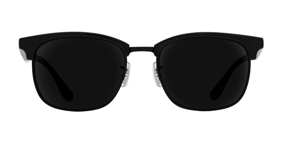 Stealth Black Rectangle prescription glasses from Neven Eyewear.