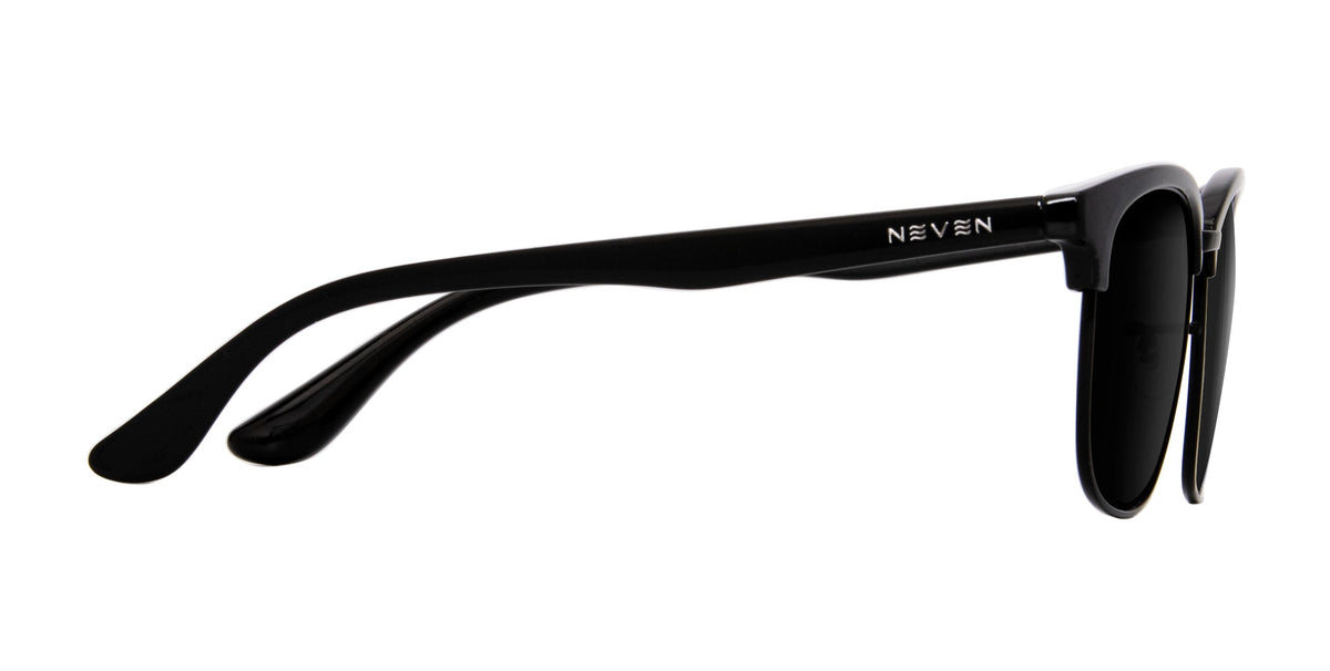 Stealth Black Rectangle prescription glasses from Neven Eyewear.