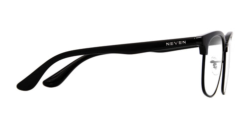 Stealth Black Rectangle prescription glasses from Neven Eyewear.