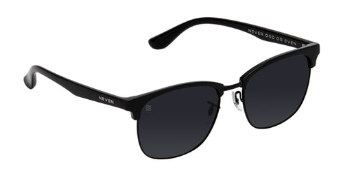 Stealth Black Nostalgic polarized sunglasses from Neven Eyewear.