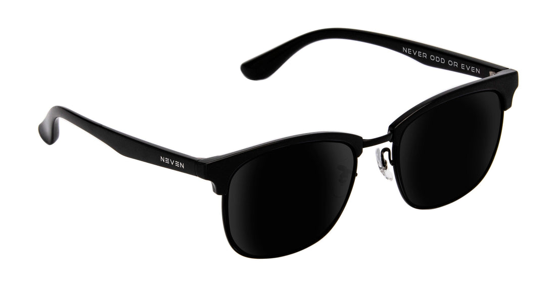 Stealth Black Rectangle prescription glasses from Neven Eyewear.