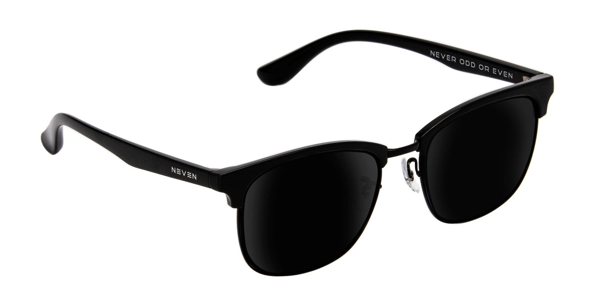 Stealth Black Rectangle prescription glasses from Neven Eyewear.