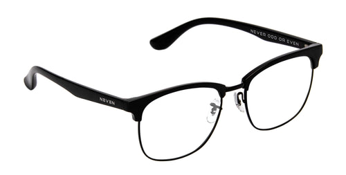 Stealth Black Rectangle prescription glasses from Neven Eyewear.