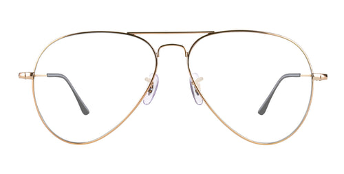 Goose Gold Aviators prescription glasses from Neven Eyewear.