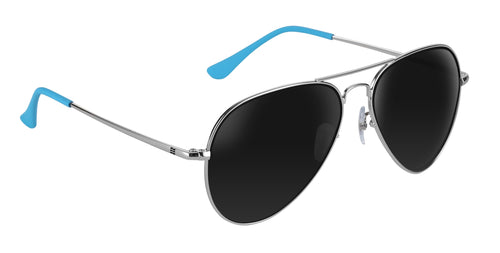 H2O Silver Aviator polarized sunglasses from Neven Eyewear.