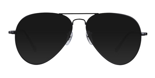 Nightfall Black Aviator prescription glasses from Neven Eyewear.