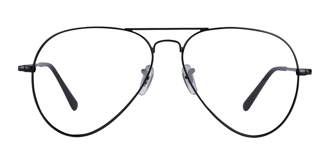 Nightfall Black Aviator prescription glasses from Neven Eyewear.