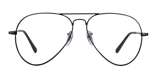 Nightfall Black Aviator prescription glasses from Neven Eyewear.