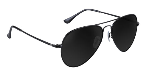 Nightfall Black Aviator prescription glasses from Neven Eyewear.