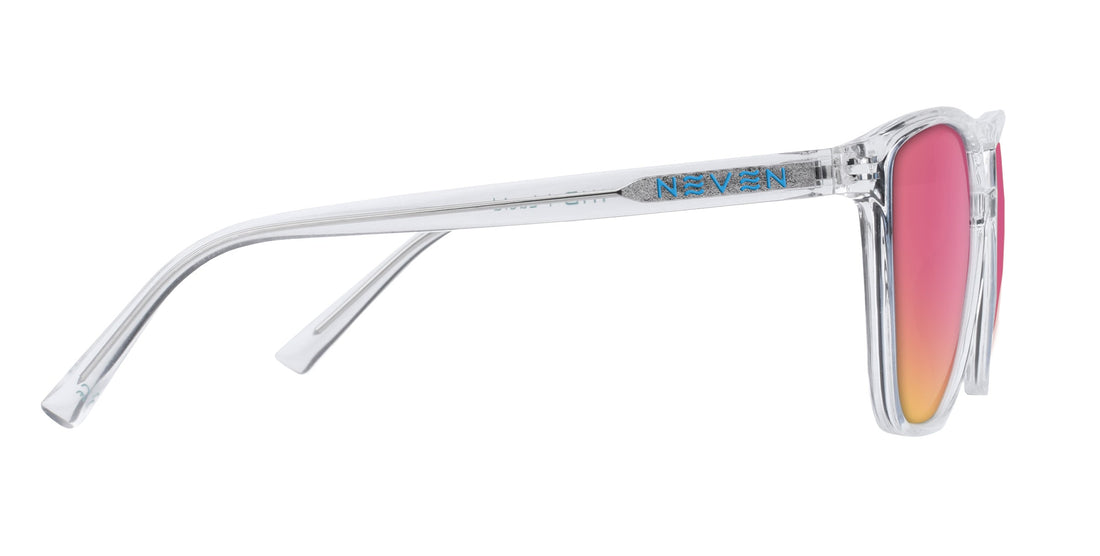 Lucid Clear Rectangular prescription glasses from Neven Eyewear.