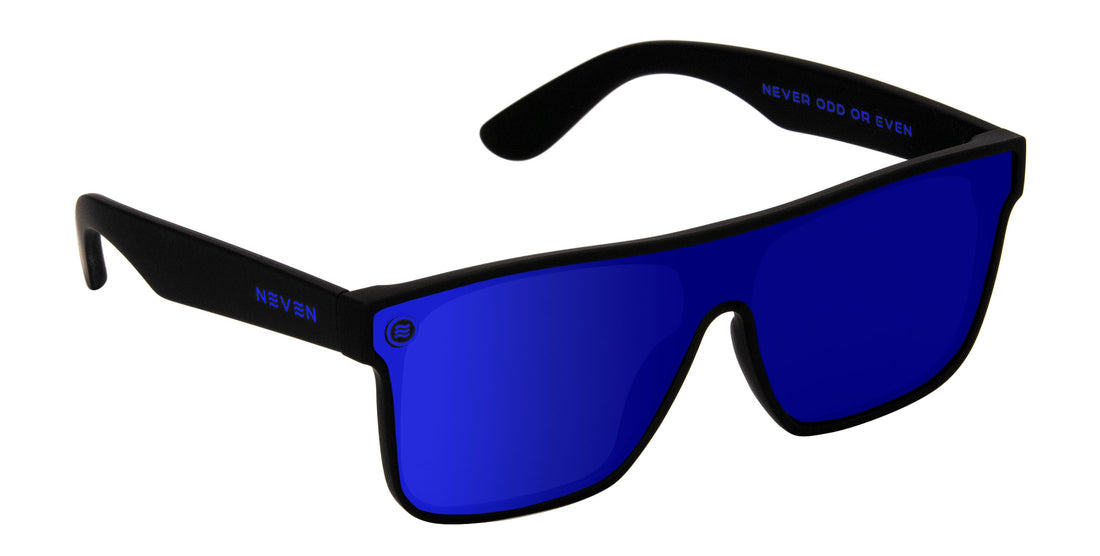 Midnight Black Rectangle polarized sunglasses from Neven Eyewear.