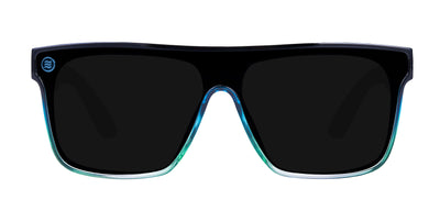 Turnstile Green-Blue Square polarized sunglasses .