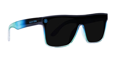 Turnstile Green-Blue Square polarized sunglasses .