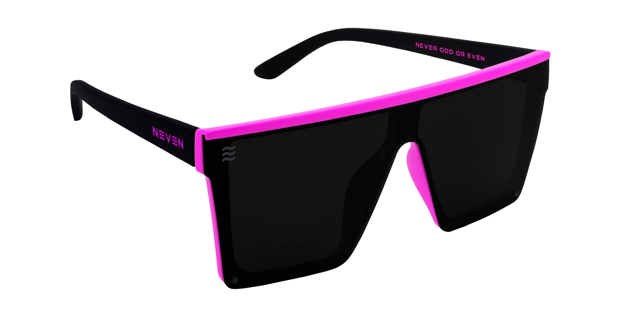 Never Enough black wide polarized sunglasses from Neven Eyewear.