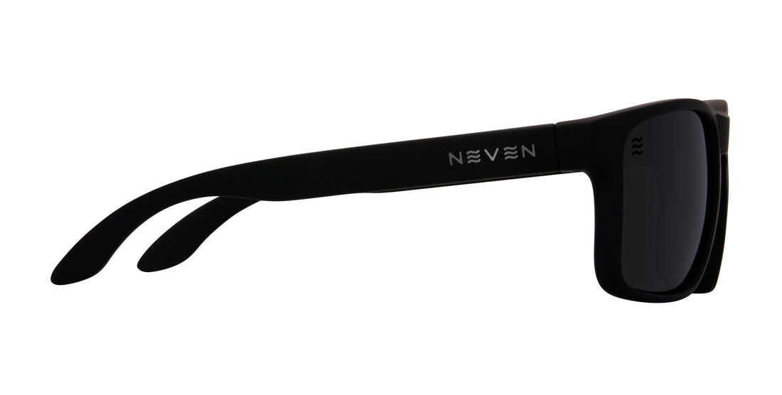 Doom Black Rectangular polarized sunglasses from Neven Eyewear.