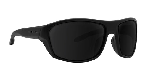 Raritan black wraparound polarized sunglasses from Neven Eyewear.