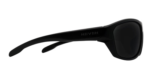 Raritan black wraparound polarized sunglasses from Neven Eyewear.